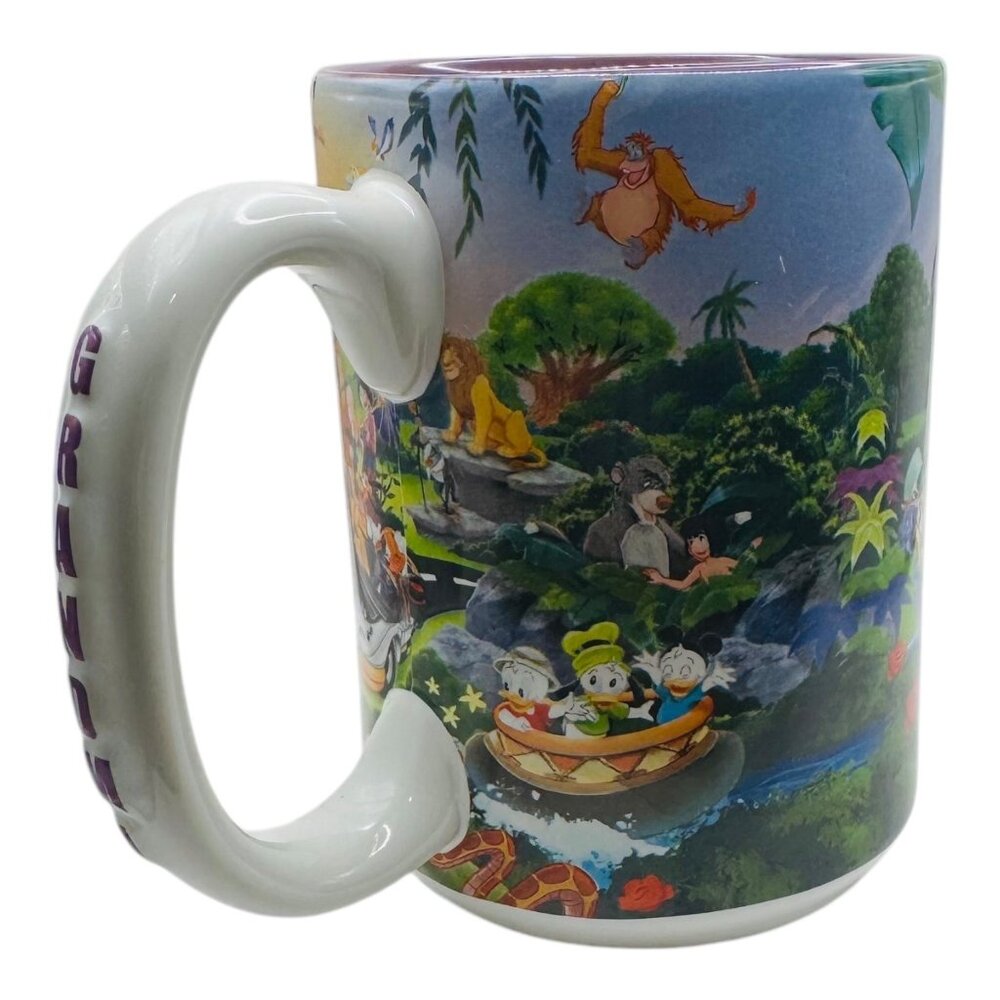 Disney Parks Mug Four Parks One World Characters 3D Granndma Ceramic Exclusive - Picture 6 of 9